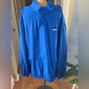 Vintage Adidas Mens Blue Windbreaker 90’s Jacket size Large